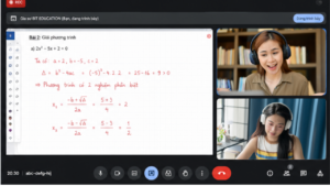 buổi học gia sư online trực tuyến