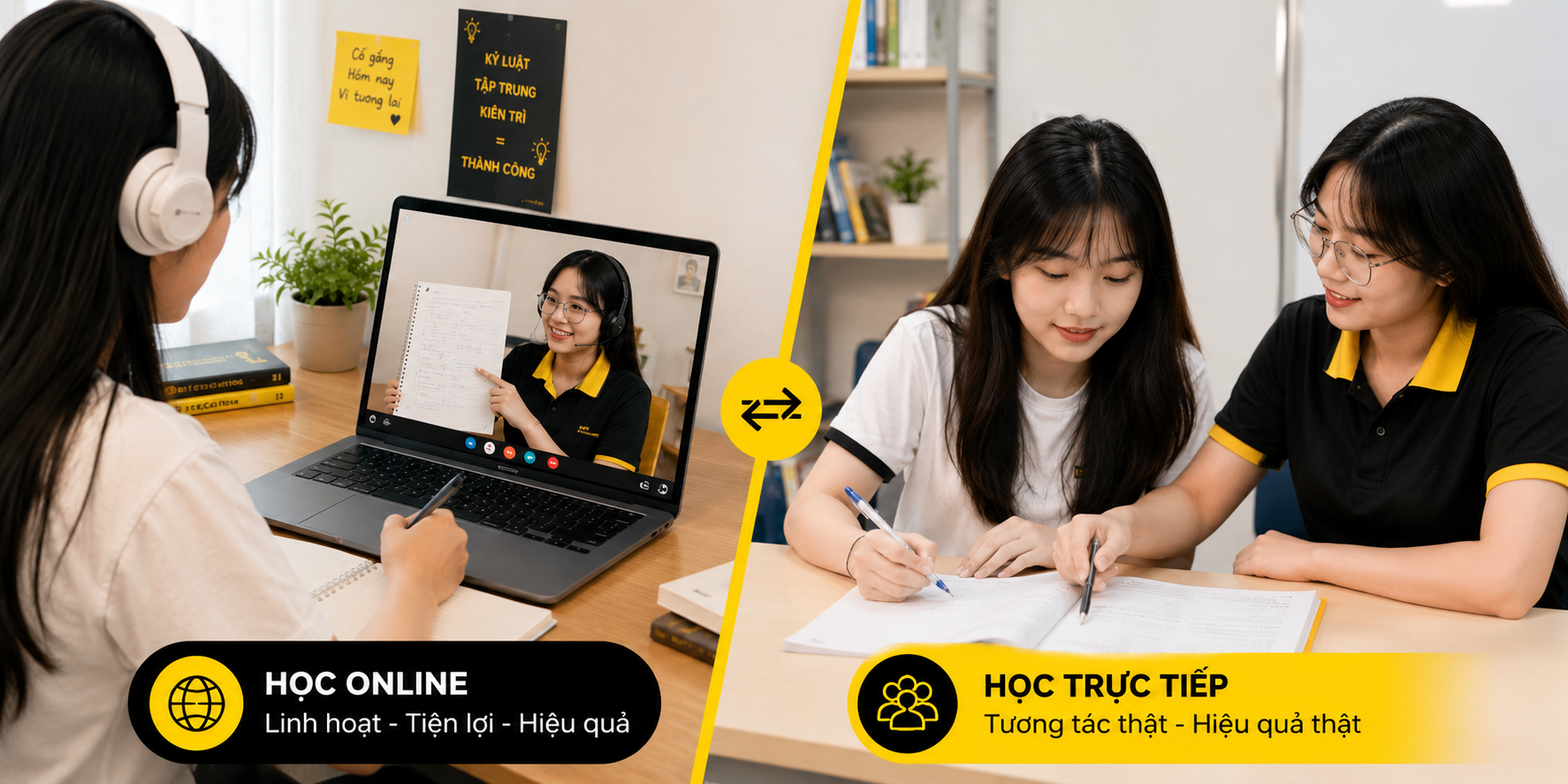 so sánh gia sư online và học trực tiếp